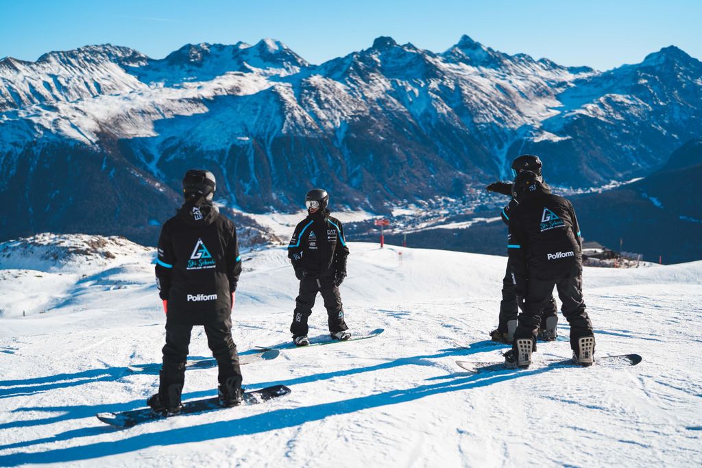 Skischule St. Moritz: Private Snowboardstunde am Morgen