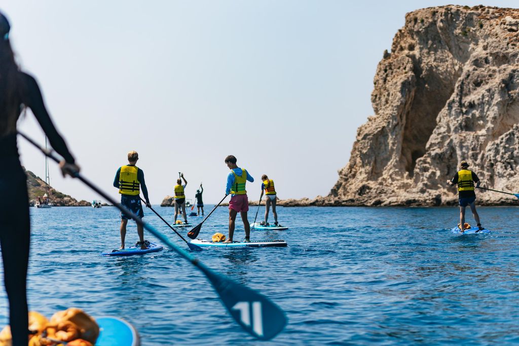 Rhodos: Stand-Up-Paddle-Abenteuer mit Schnorcheln & Meereshöhle