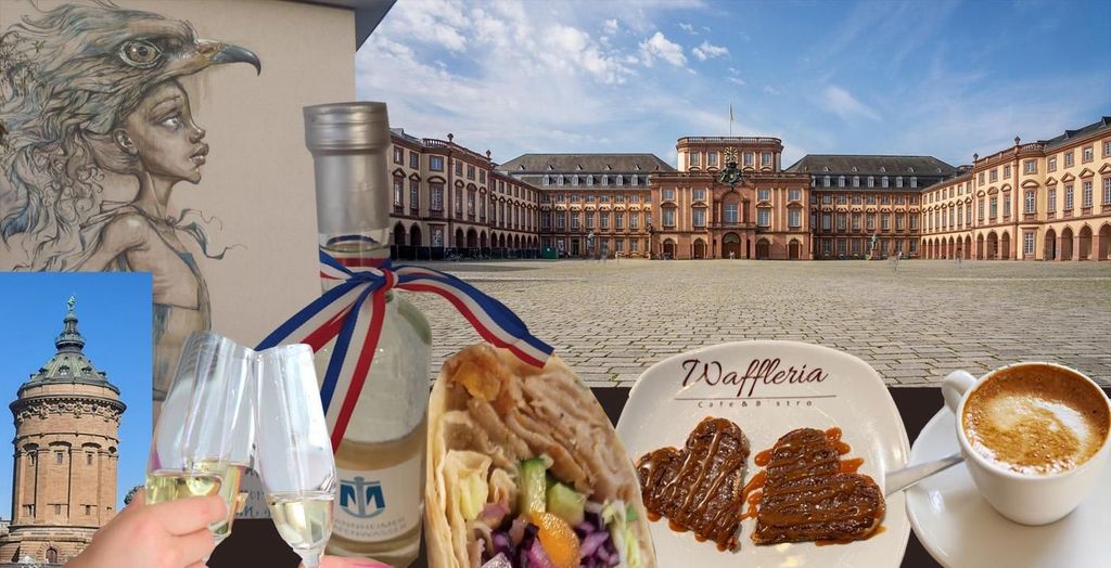 Highlight-Stadtführung Mannheim: Sekt, Snack, Schloss und StreetArt