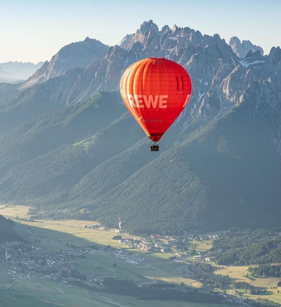 Dolomiten: Heißluftballonfahrt über das Pustertal