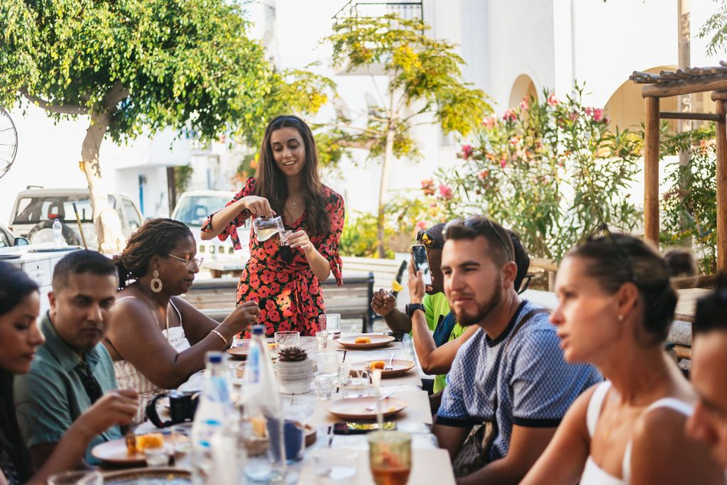 Naxos: Naxos Town Foodtour mit Verkostungen und Wein