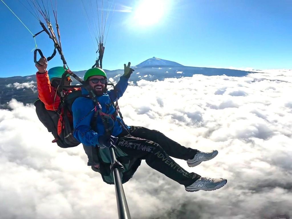 Gleitschirmfliegen ab Puerto de la Cruz oder Teide-Nationalpark