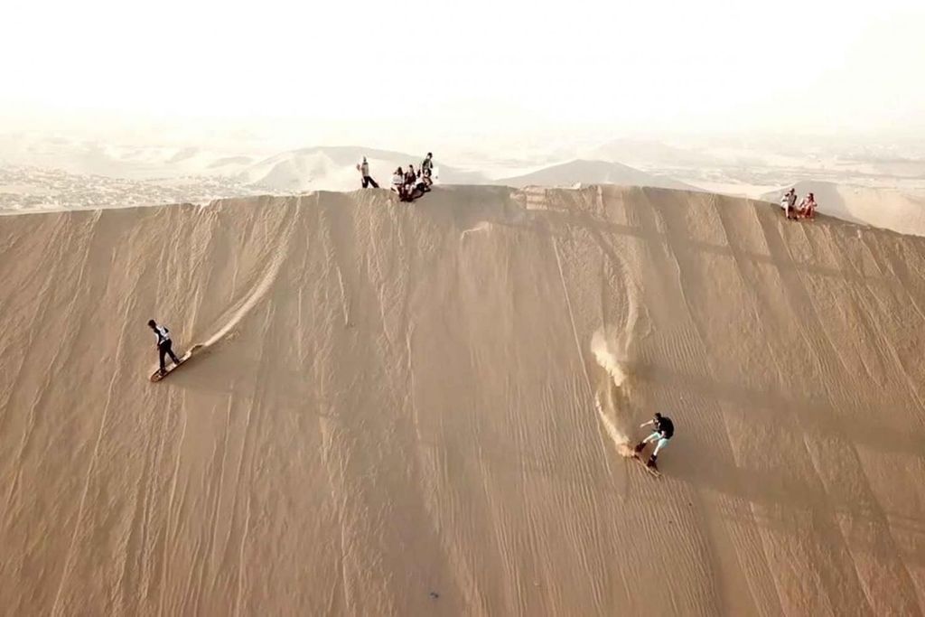 Nasca: Ocongalla Aquädukt Sandboarding in der Usaka-Wüste