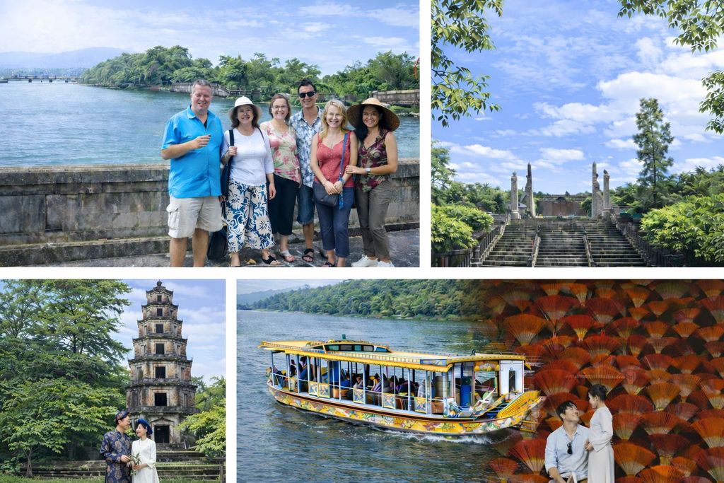 Hue: Private Tour zu den Königsgräbern und Pagoden mit Drachenboot und Auto