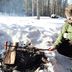 Lenkkimakkara, finnische Würstchen, werden auch bei minus 20 Grad gegrillt