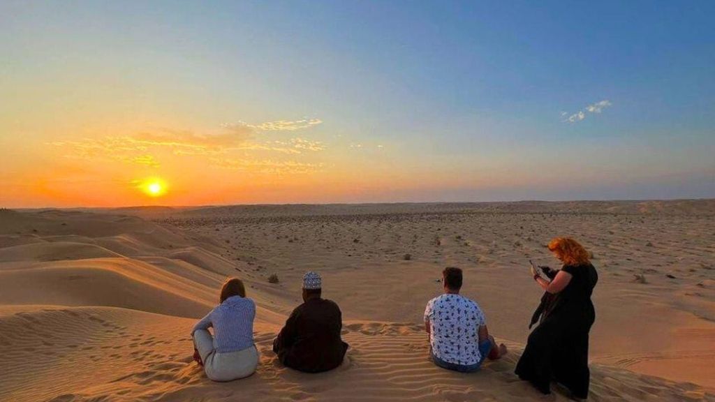 Wüstensafari - Sonnenuntergang - in der Empty Quarter Wüste