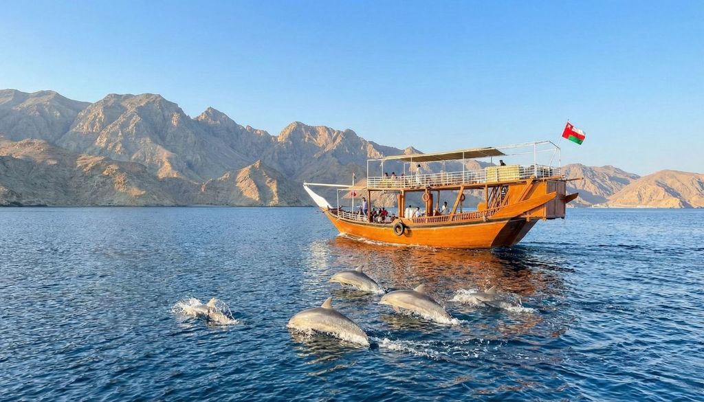 Dau-Fjordtour in Khasab mit Delfinbeobachtung & Schnorcheln