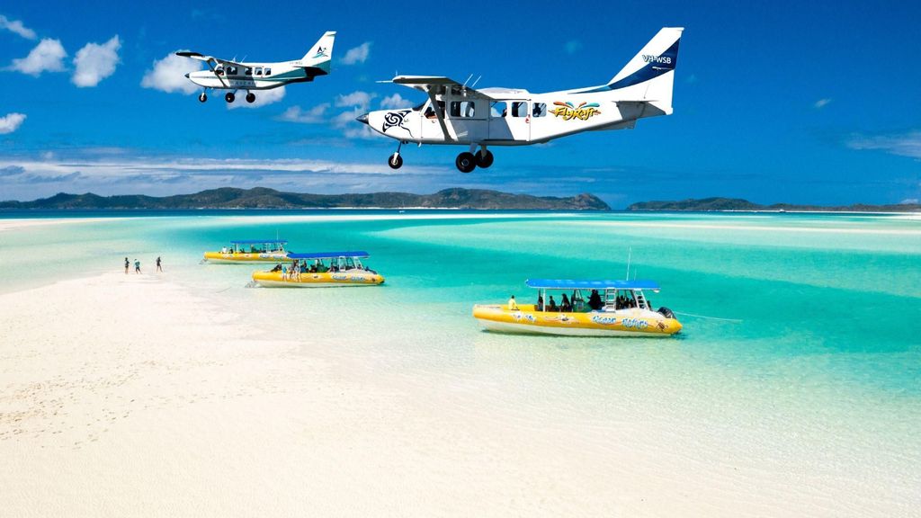 Airlie Beach: Fly Raft Paket mit Rundflug und Schnorcheln