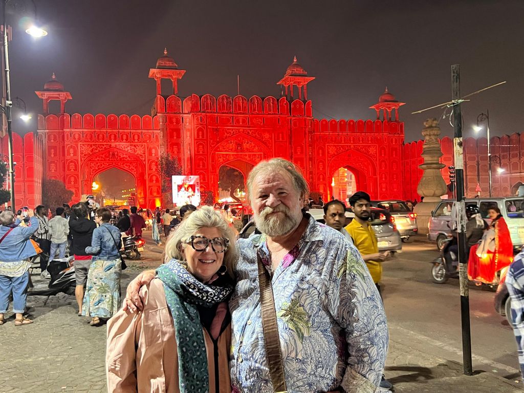 Jaipur: Affentempel bei Sonnenuntergang und nächtliche Städtetour mit dem Tuk-Tuk