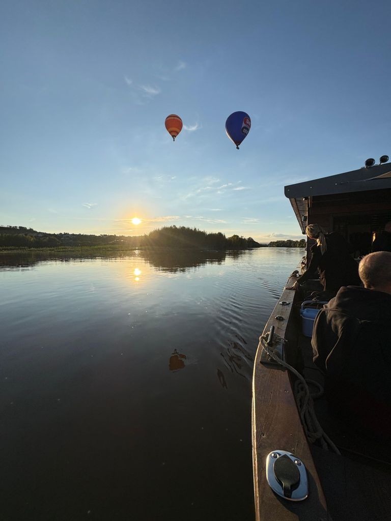 Traditionelle Bootsvermietung auf der Loire