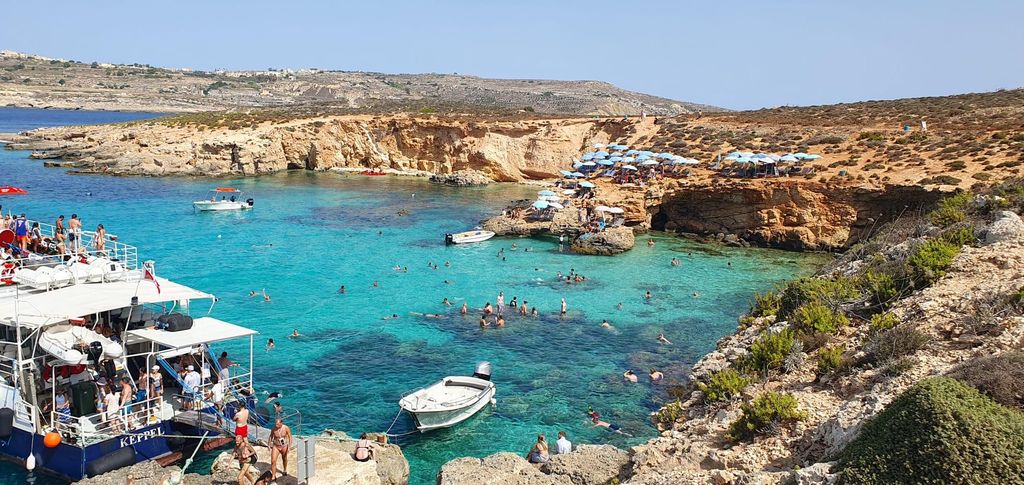 Malta Comino Blaue Lagune