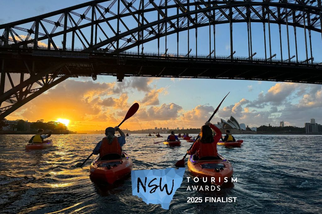 Sydney: Kajak zum Sonnenaufgang, Opernhaus und unter der Harbour Bridge