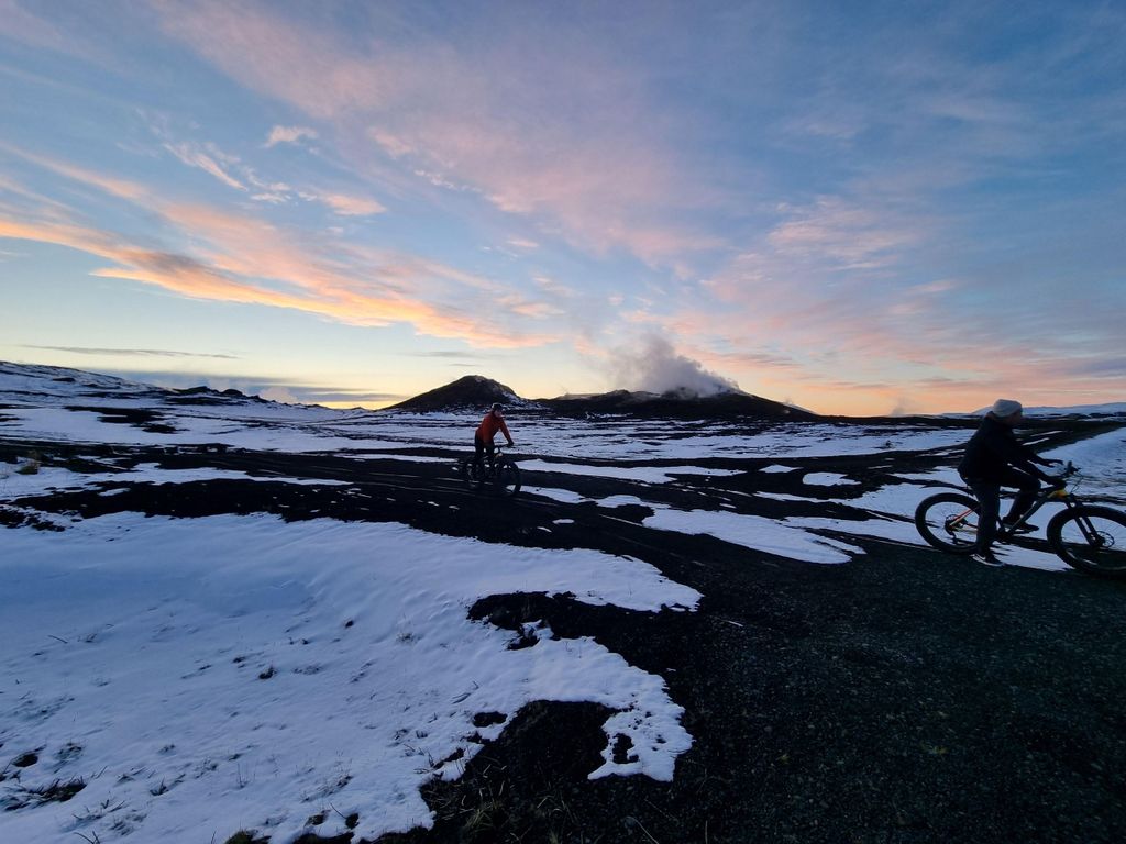 Mývatn: Fatbike-Tour durch Vulkanlandschaften