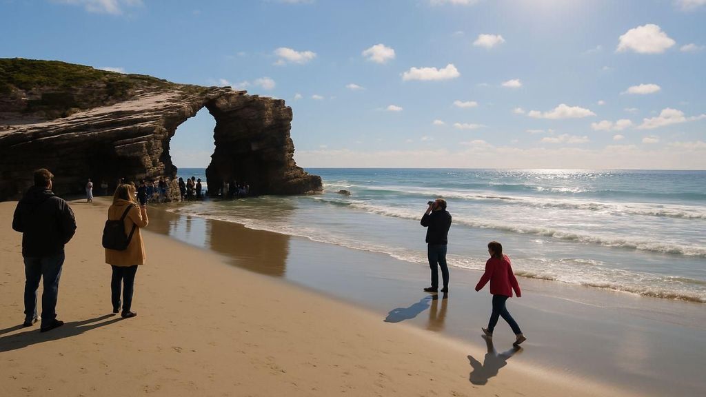 Playa de las Catedrales und Lugo: private Tour von Santiago in den Norden Galiciens