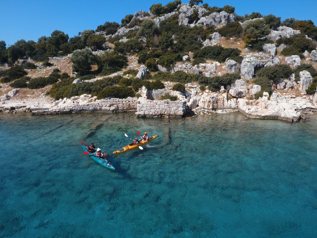 Kas: Kekova und Simena Versunkene Stadt Seekajak