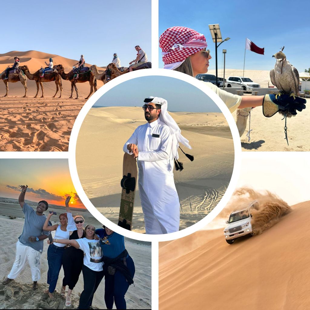 Doha: Wüstensafari, Abenteuer, Sandboarding und Kamelritt