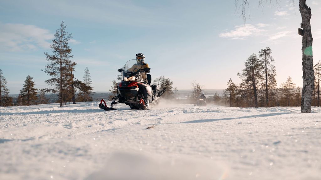 Rovaniemi: Privates Schneemobil-Abenteuer (ganztägig)