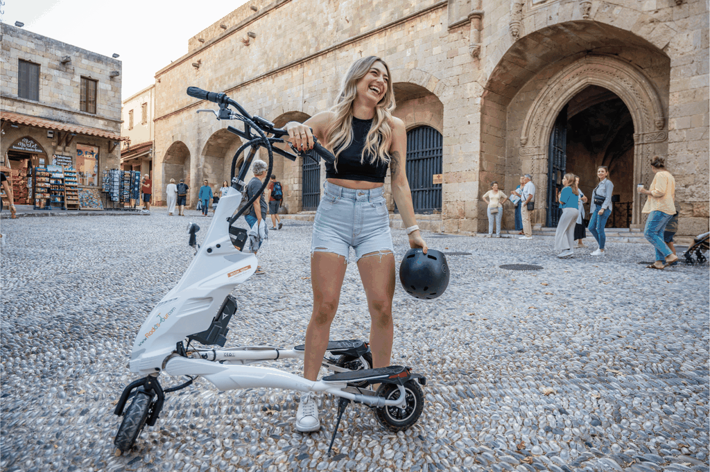 Rhodos: Erkunde die neue und mittelalterliche Stadt auf Trikkes