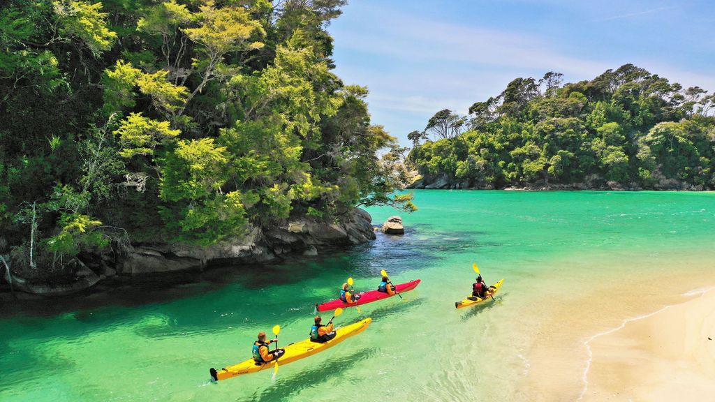 Abel Tasman: Kajak-Tour mit Stränden, Buchten und Robben