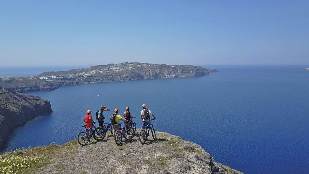 Santorin: Elektro-Mountainbike-Abenteuer