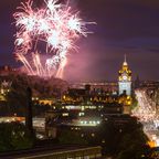 Feuerwerk über Edinburg