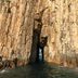 Interessante Felsformation im Geopark auf Bluff Island