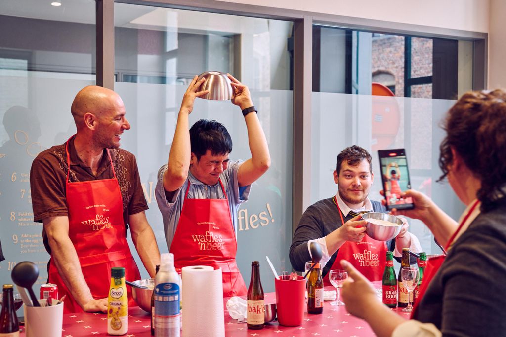 Gent: Workshop zur Herstellung belgischer Waffeln mit Bierverkostung
