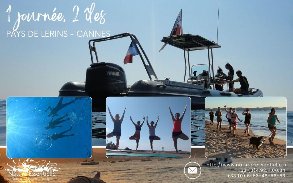 Los von Cannes zu den Lérins-Inseln: Schnorcheln, Yoga & Laufen