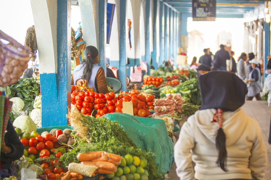 Gemüseangebot auf dem Markt