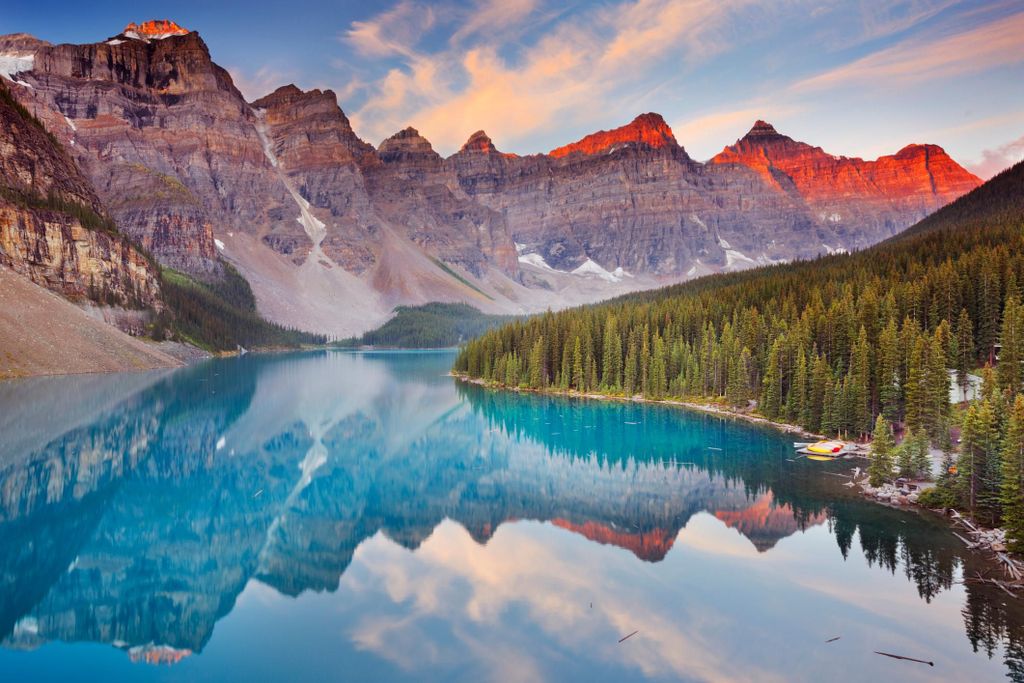 Banff: Louise & Moraine Lake oder Johnston Canyon – Halbtagestour
