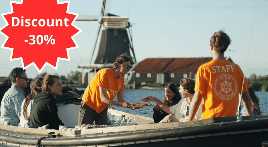 Zaanse Schans: Private Schifffahrt + Guide + inkl. Essen & Getränke