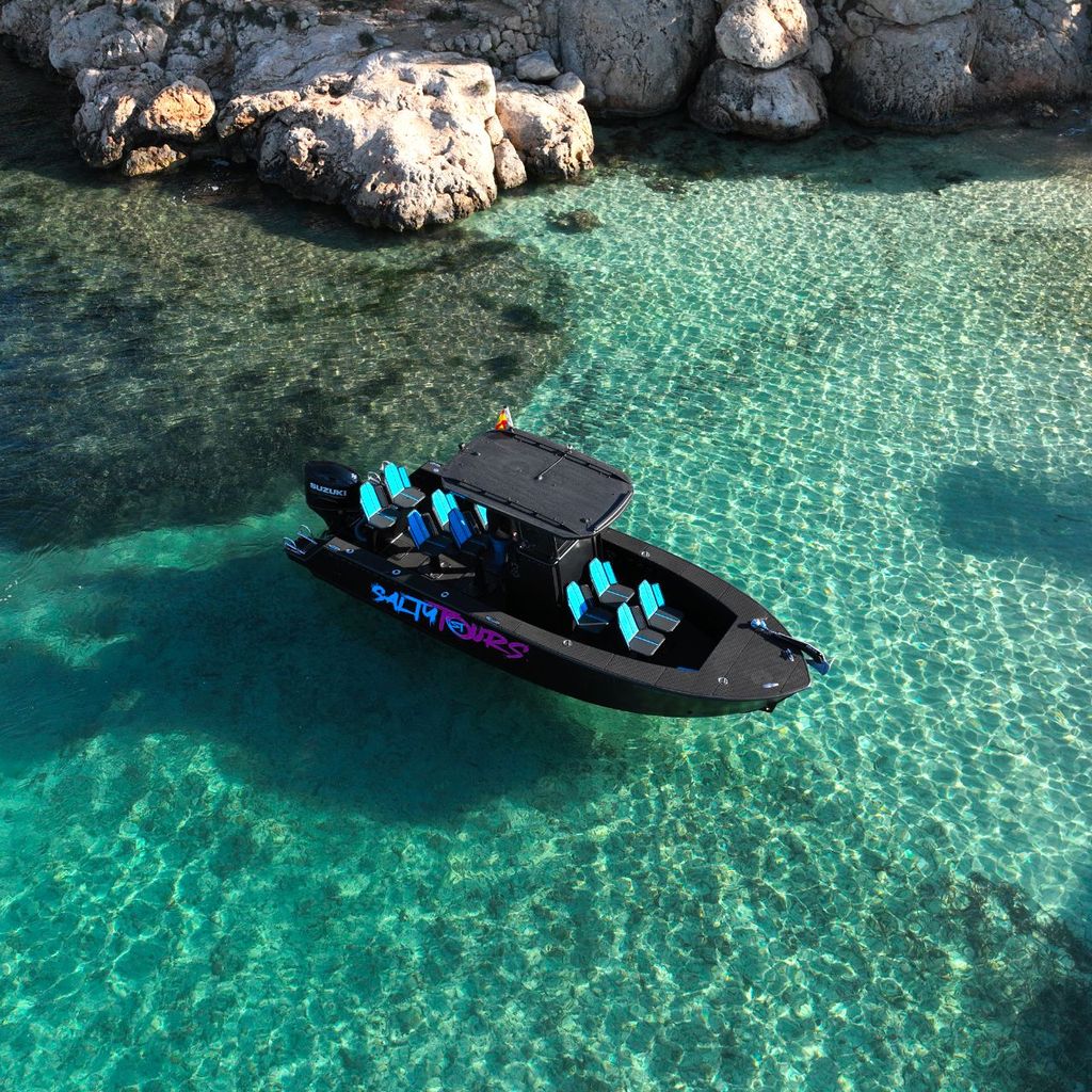 Charter-Tour: Mit dem Boot in der Bucht von Palma mit Schnorcheln und Paddelsurfen