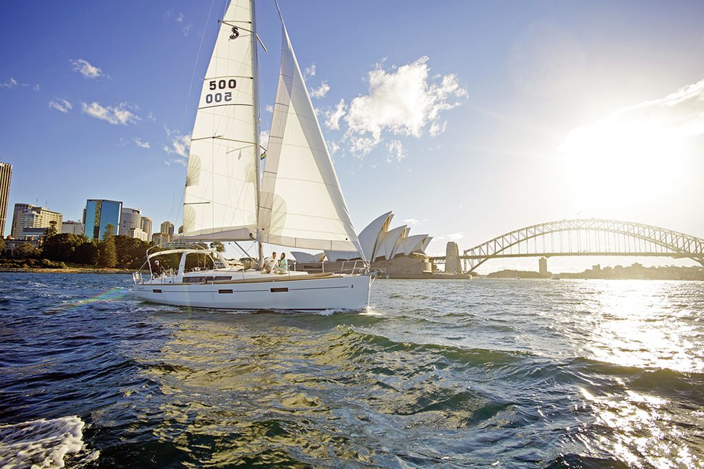 Segeln im Hafen von Sydney
