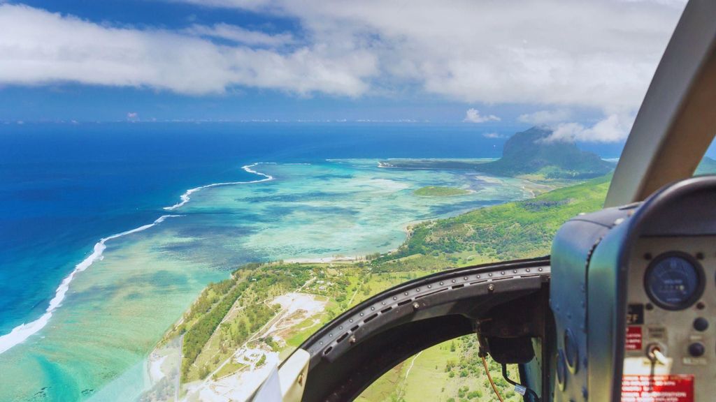 Mauritius: Unterwasser-Wasserfall per Helikopter Tour