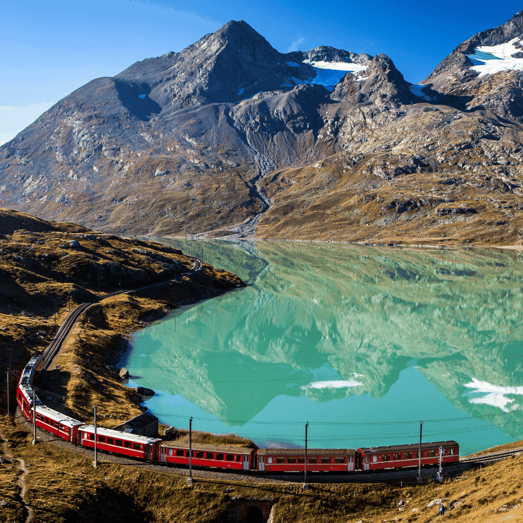 Von Sankt Moritz: Bernina Red Train nach Tirano