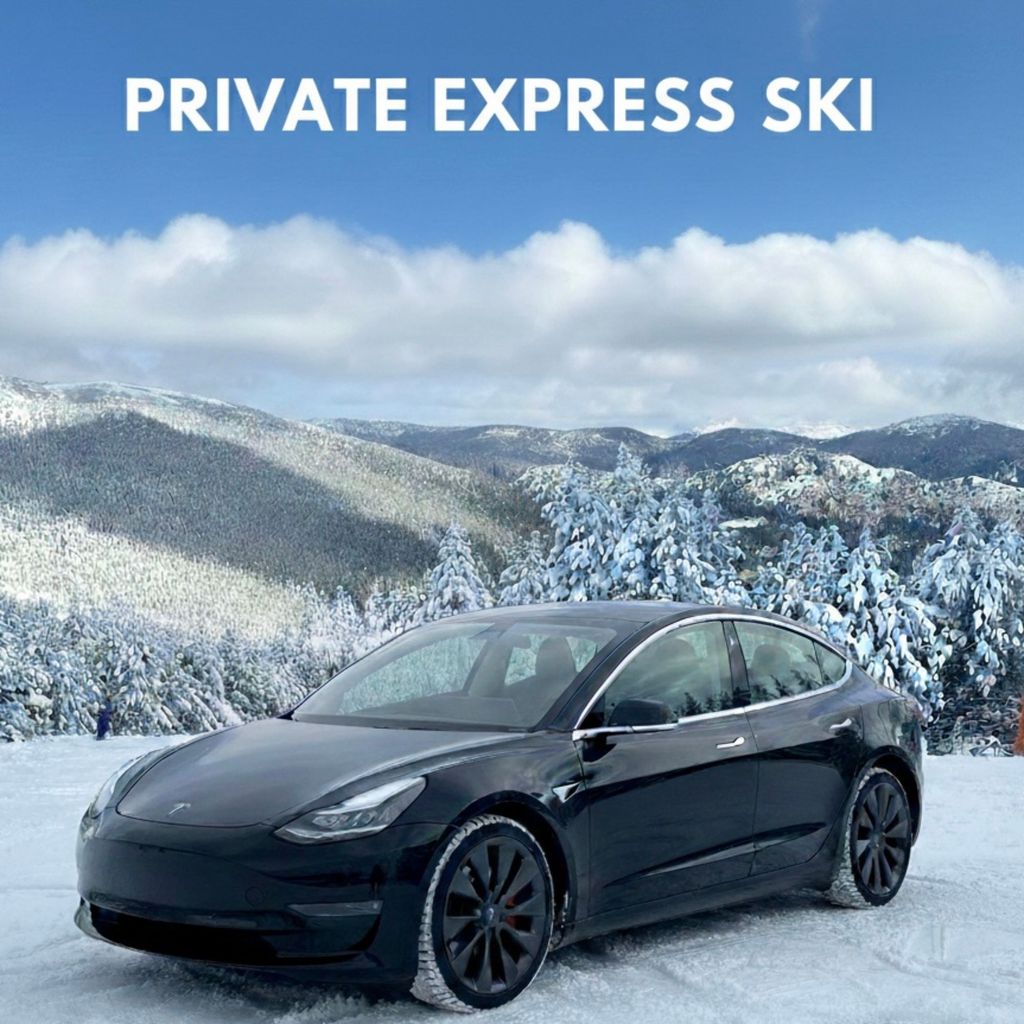 Barcelona Pyrenees Express: 1 Tag Skifahren mit Guide und Tesla Model 3