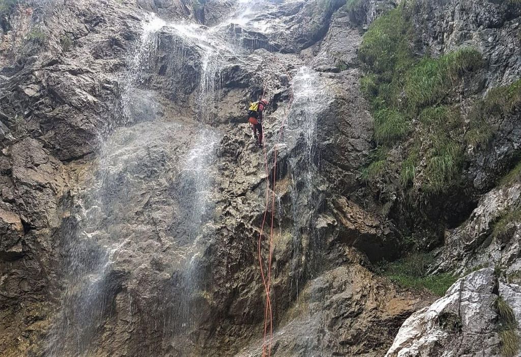 Bayern: Canyoning-Tagestour für Fortgeschrittene