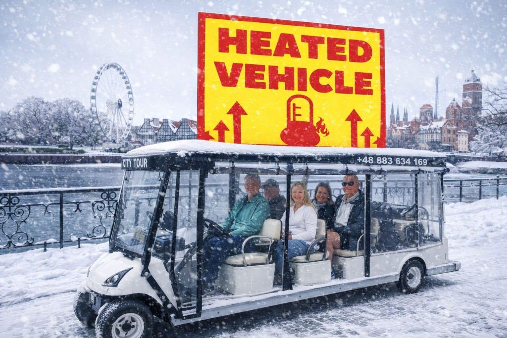 Danzig: Private Top Stadtführung mit Elektrokarren & Live Guided