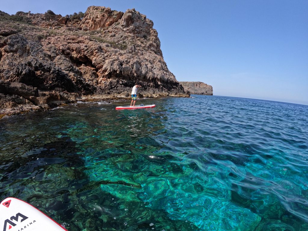 Chania: Stand-up Paddleboard Tour zur Insel Lazareta