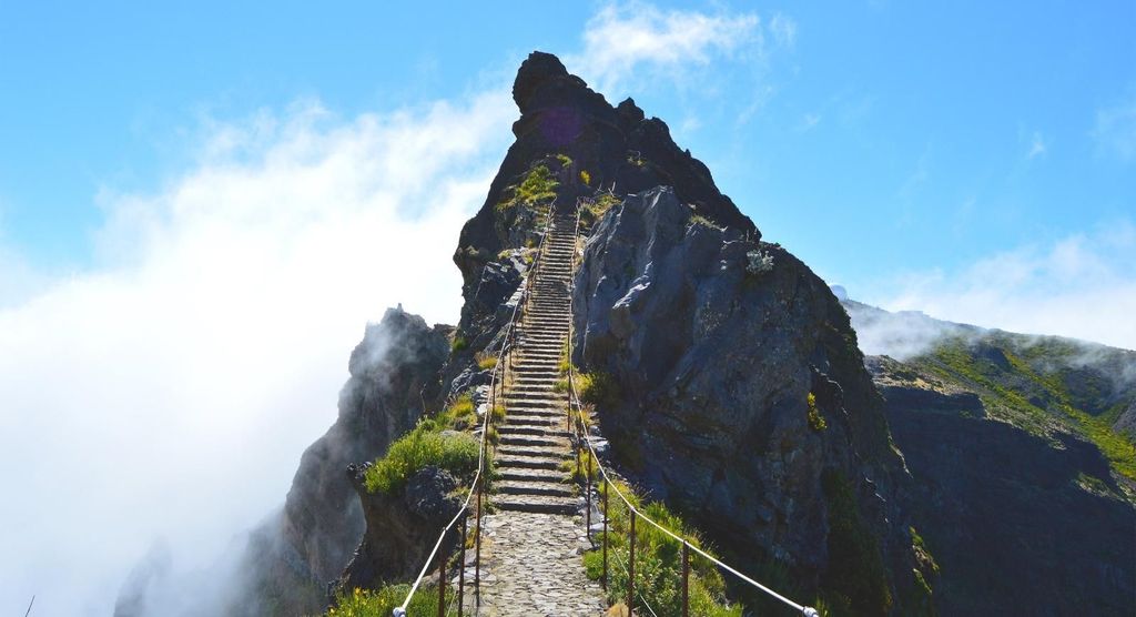 Madeira Stairway to Heaven zu Larano Wanderung Berg zum Meer
