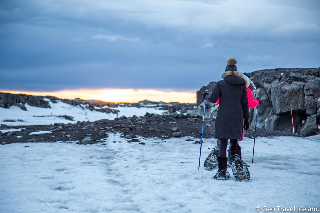 Mývatn: Geführte Schneeschuhwanderung im Naturschutzgebiet