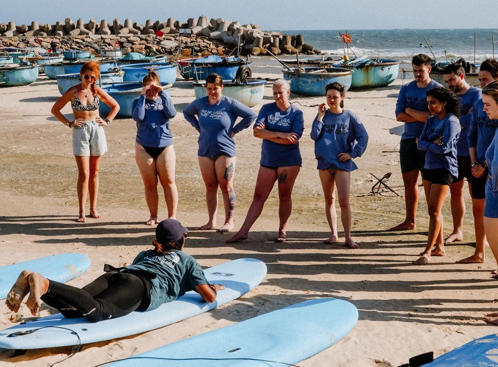 Surfen in Vietnam mit einem Einheimischen!