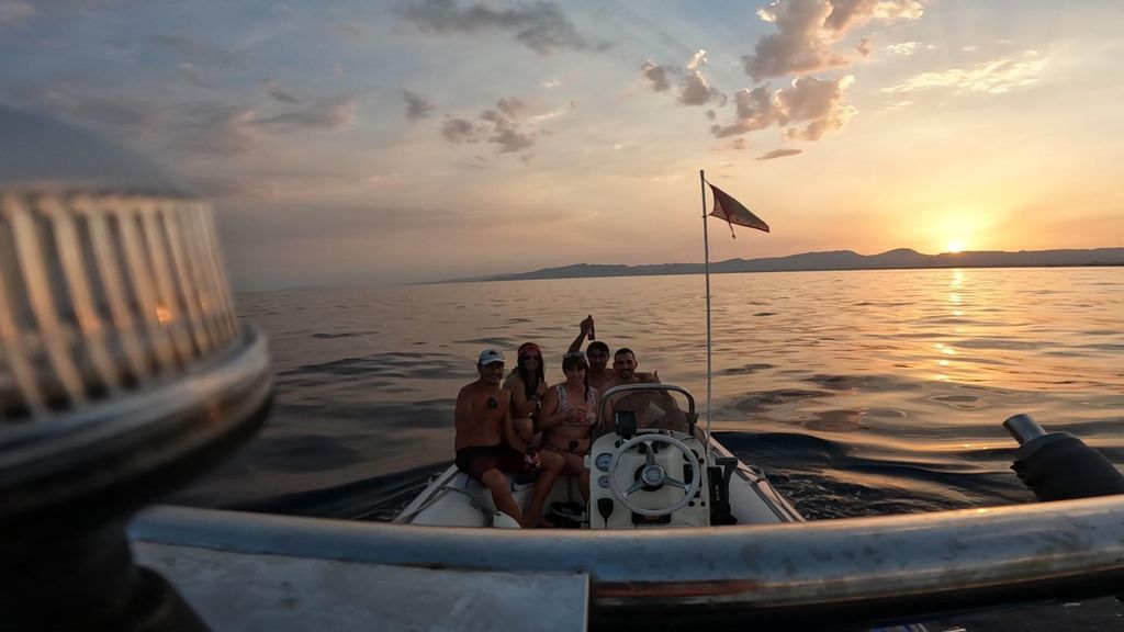 Salou: Sonnenuntergang auf dem Boot