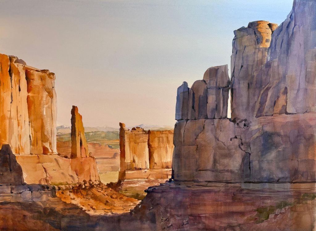 Moab: 5-tägiger Plein-Air-Aquarell-Workshop mit Carol Newsom