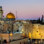 Felsendom und Klagemauer in Jerusalem