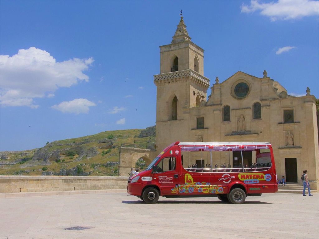 Sassi von Matera: Eco-Bus-Tour mit offenem Verdeck