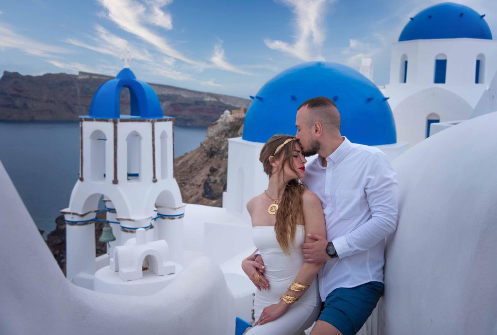 Oía: Santorini Professionelles Fotoshooting mit bearbeiteten Fotos