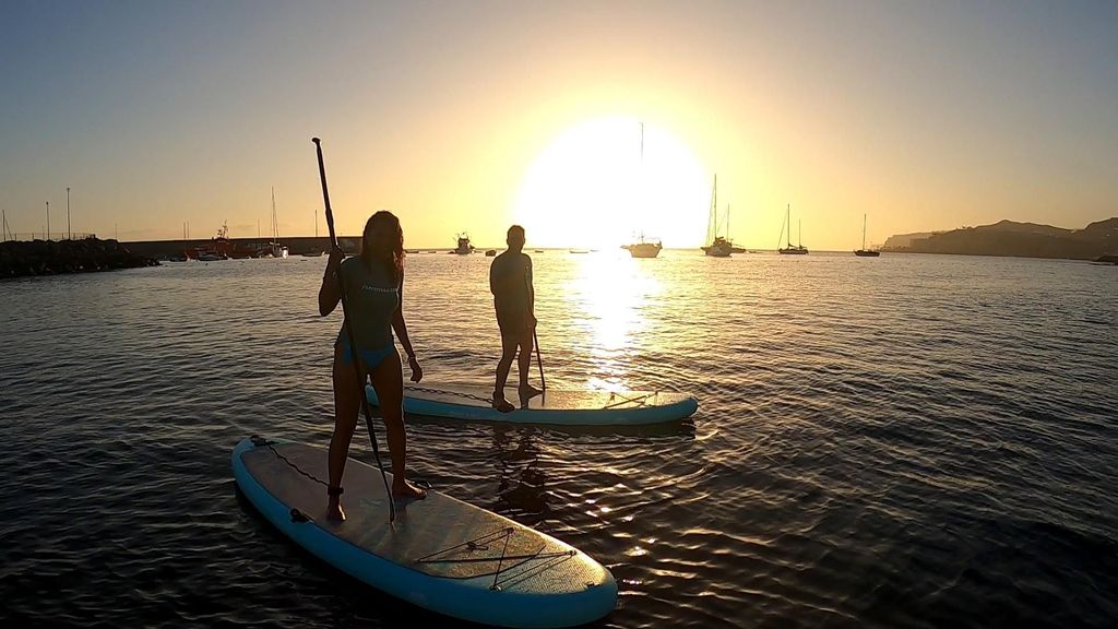 2h Paddle Board Session bei Sonnenuntergang auf Gran Canaria