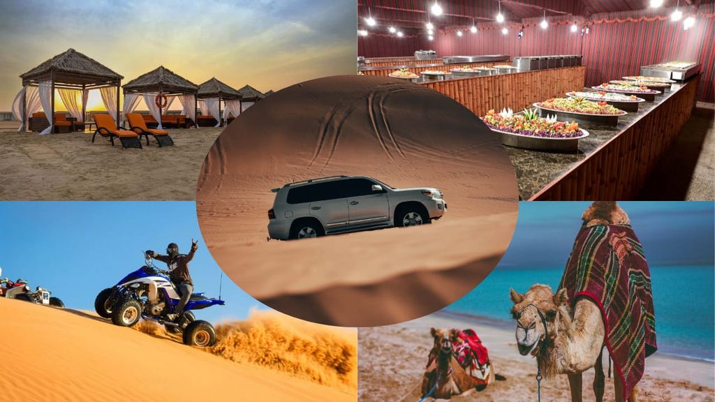 Doha: Safari-Tour mit Mittag-/Abendessen in der Wüste am Meer