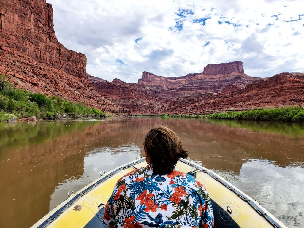 Moab: Stille Wasserfahrt im Schlauchboot auf dem Colorado River